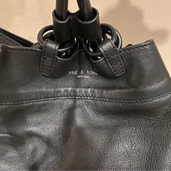 Rag & Bone Grayson Leopard-Print Calf Hair Black Backpack ONE SIZE NWOT - Picture 14 of 16